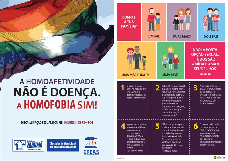 CREAS promove ação de conscientização contra a Homofobia